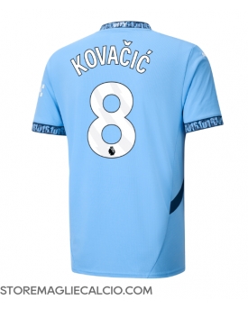 Manchester City Mateo Kovacic #8 Maglia Gara Casa Repliche 2024-25
